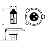 R472 RU472 472 Headlight Bulb 12V 60/55W H