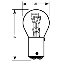 R566 566 RU566 Fog & Tail Bulb